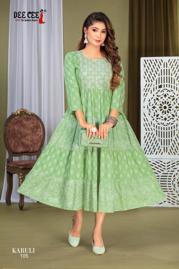 Deecee Karuli 1 Fancy Plain Anarkali Kurtis Collection